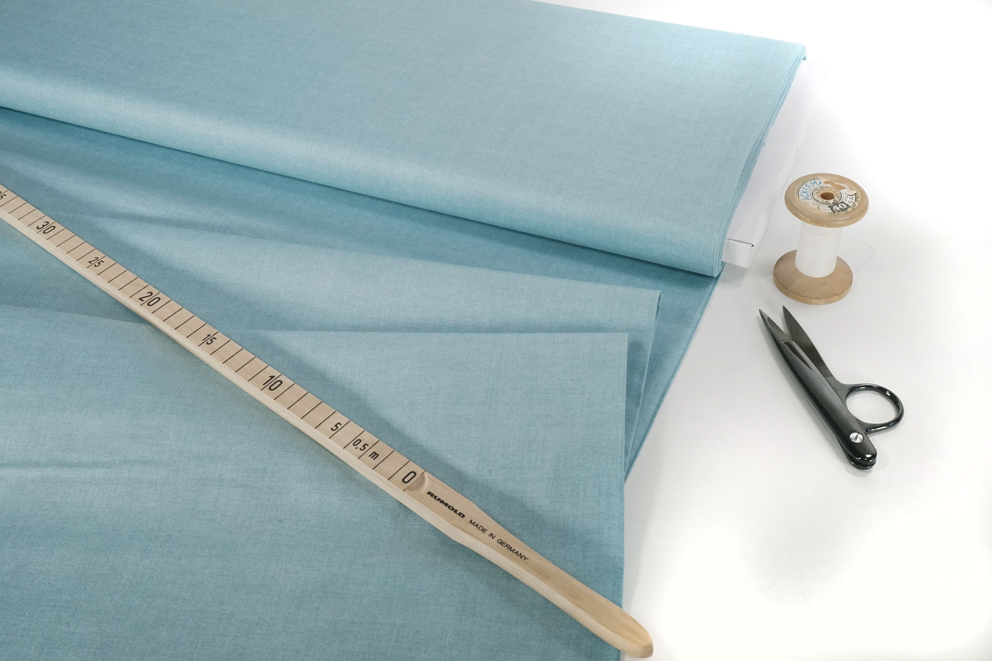 makower Linen Texture 60 Shades Duck Egg 1473 B4