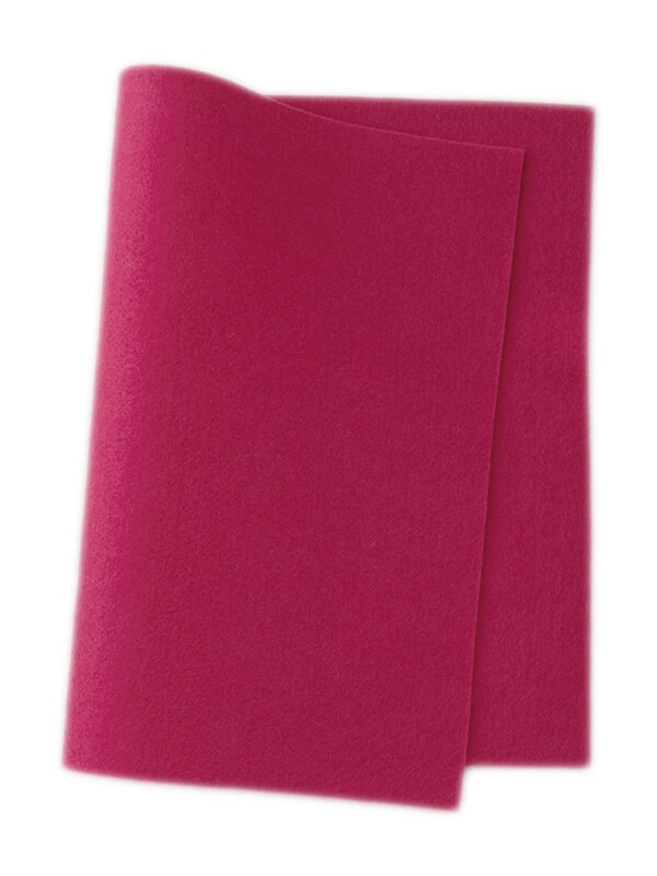 Wollfilz sanftes fuchsia • 100 % reine Wolle