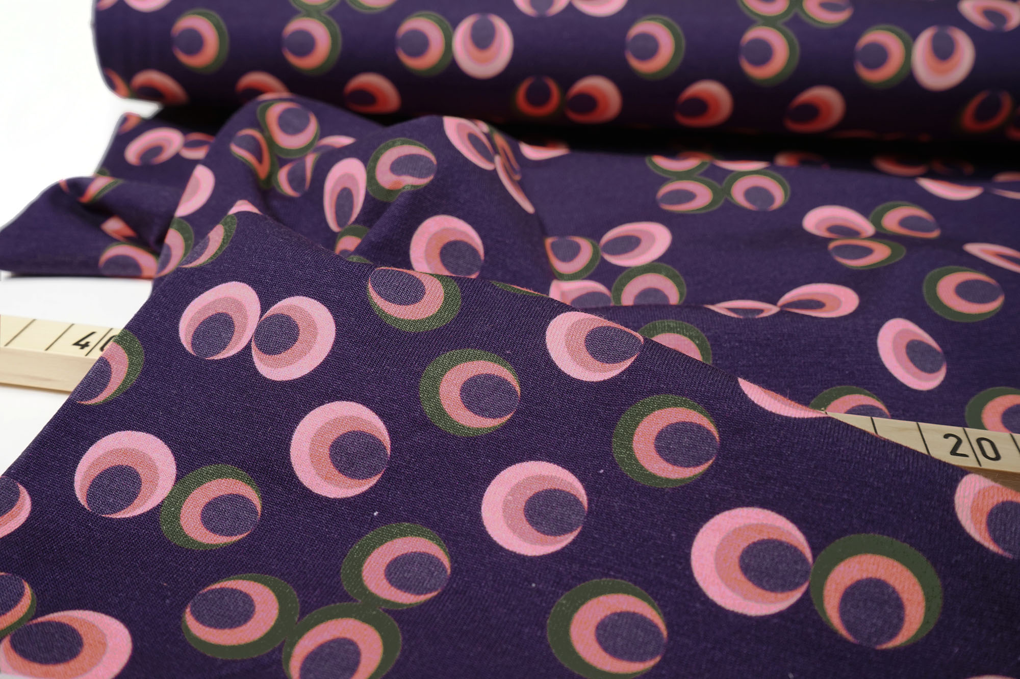 Baumwolljersey • Lilac Circles • by Stenzo