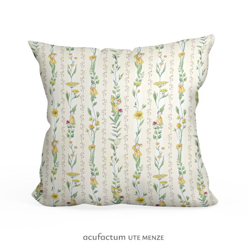acufactum • Baumwollstoff • Blumenkinder & Ranken • Carola Gutwill