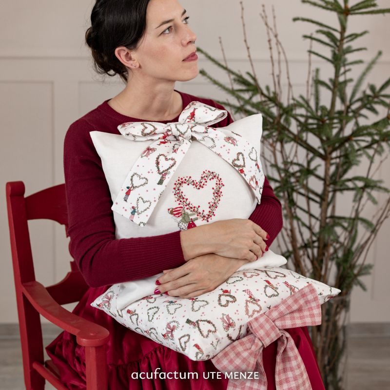 acufactum • Baumwollstoff • Weihnachtsherzen • Silke Leffler