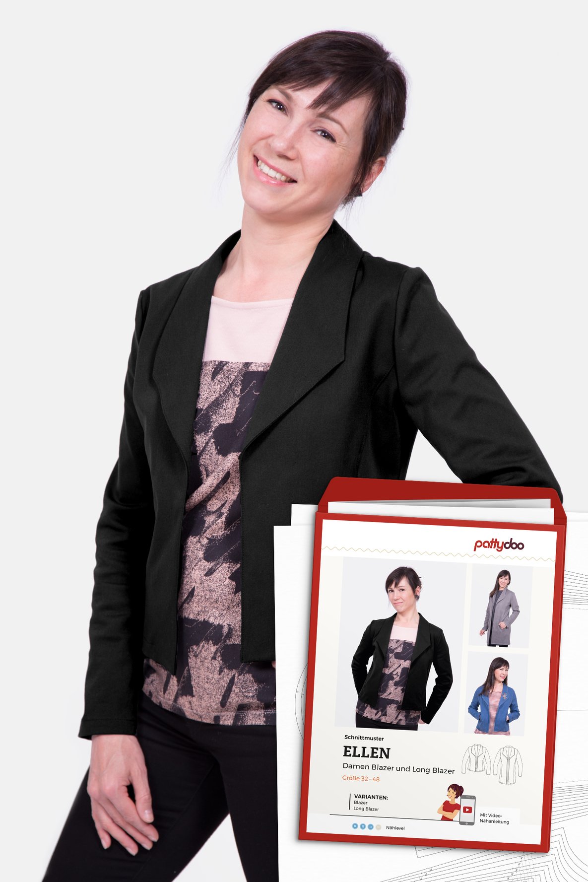 Blazer Ellen • Papierschnittmuster • by Pattydoo