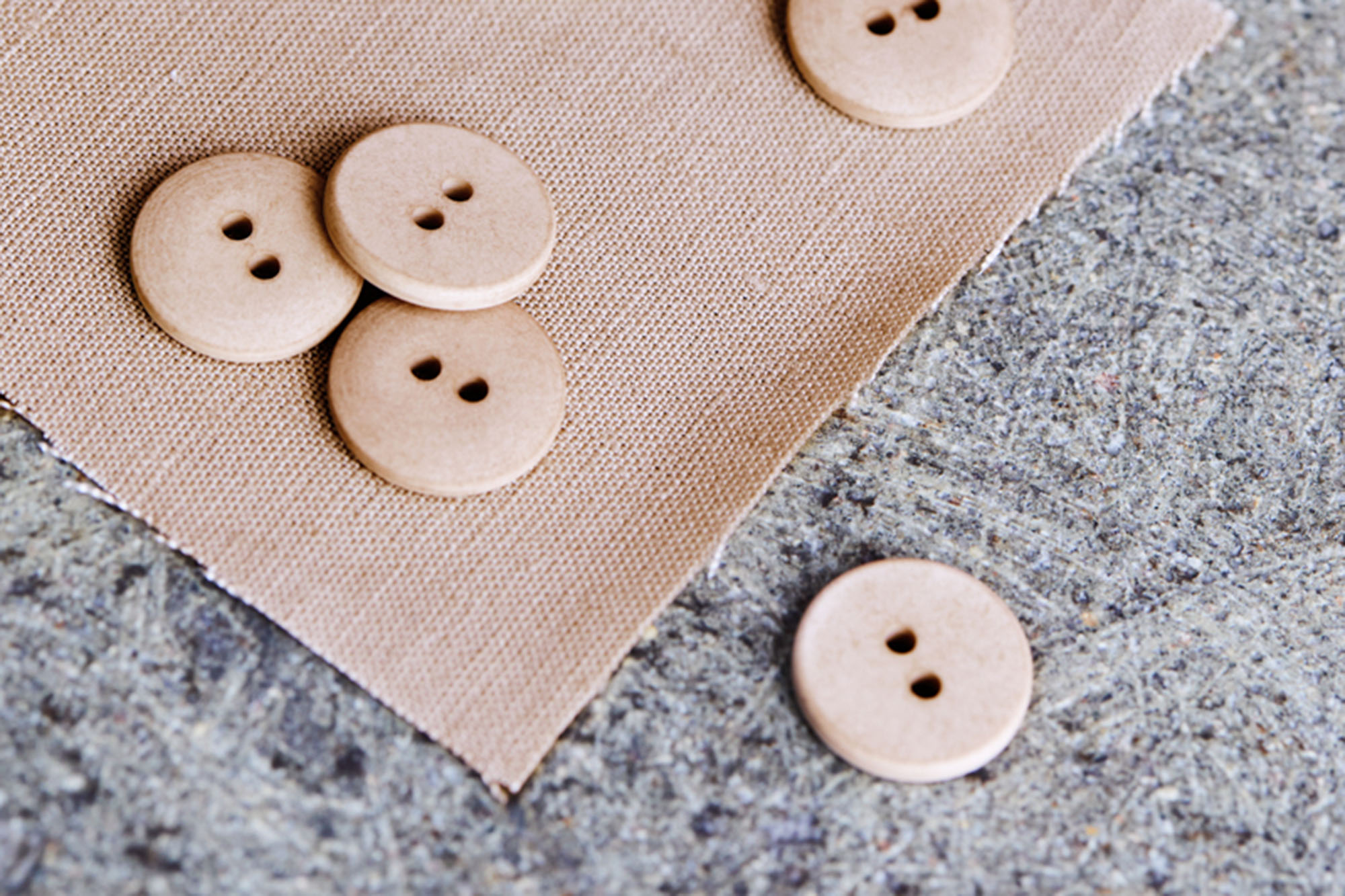 Knopf • Curb Cotton Button • mind the MAKER • 18 mm • dune