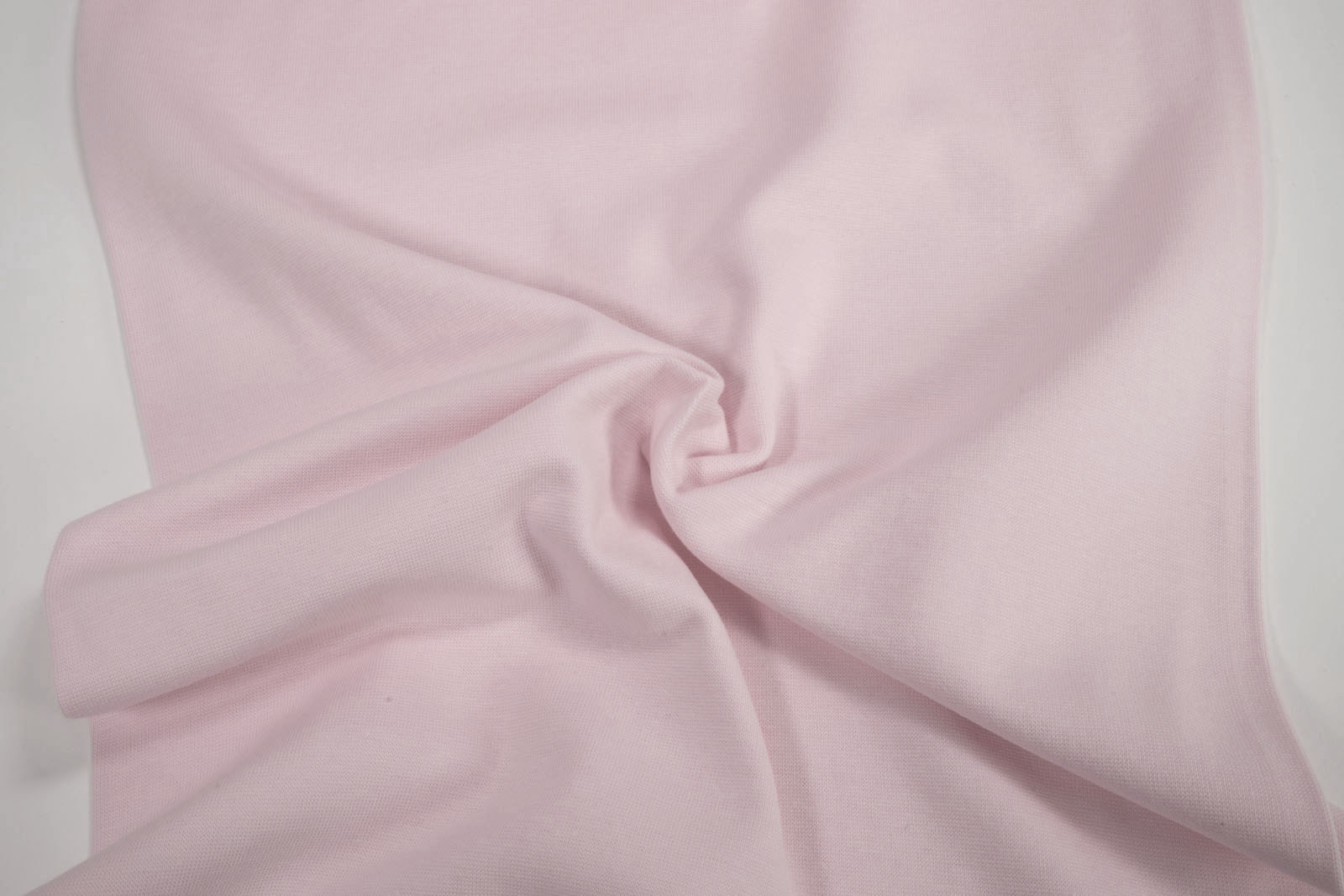 Bündchen glatt uni hell rosa