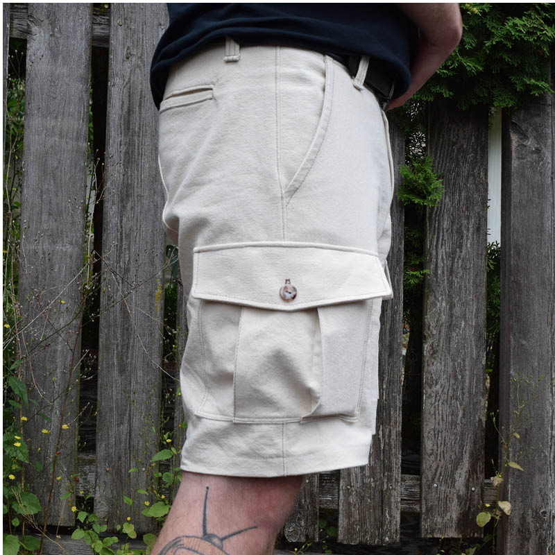 Men's Cargo Shorts,Papierschnitt,Wardrobe by me,Männershorts in beige mit Seitentaschen