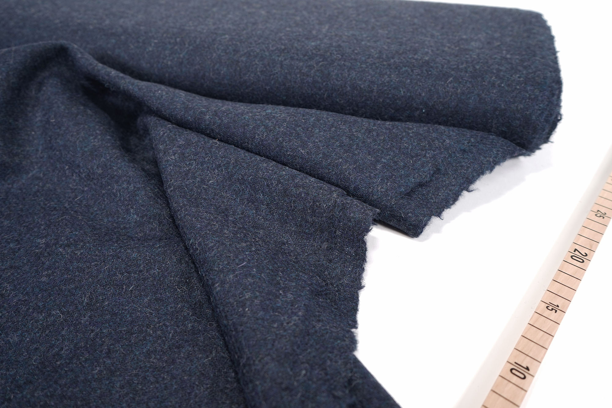 Shetlandtweed • Faux uni • nachtblau