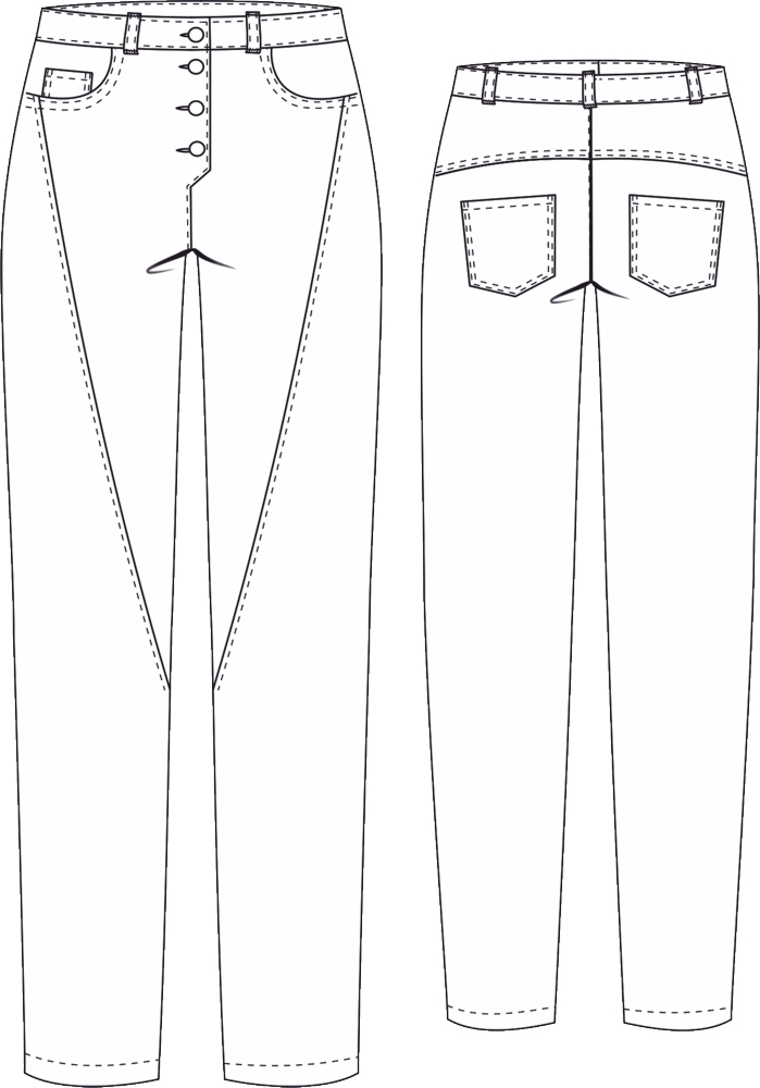Hose Isa • Damen • Papierschnittmuster
