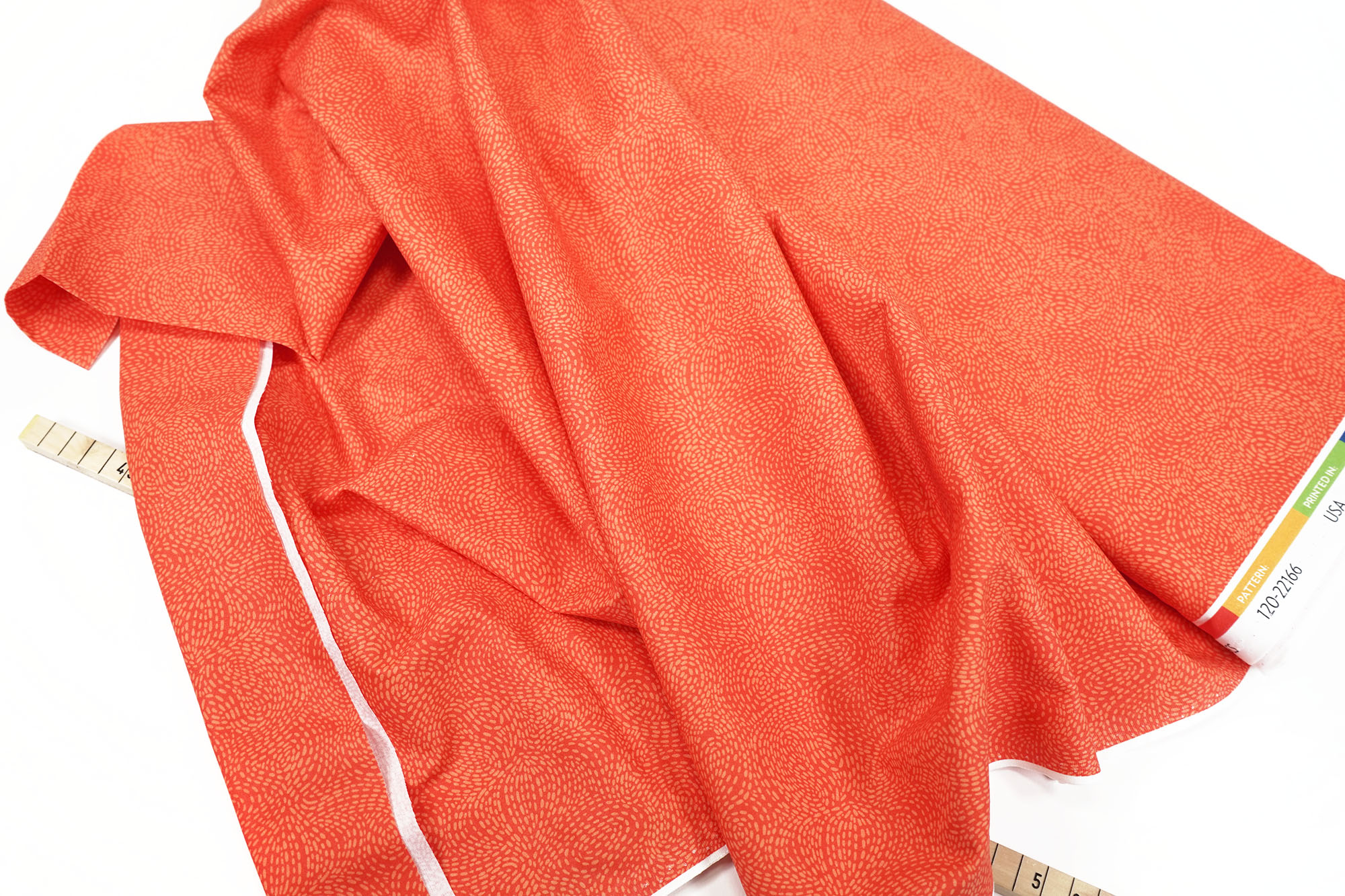 pbs fabrics • Waved • Erin Borja • orange