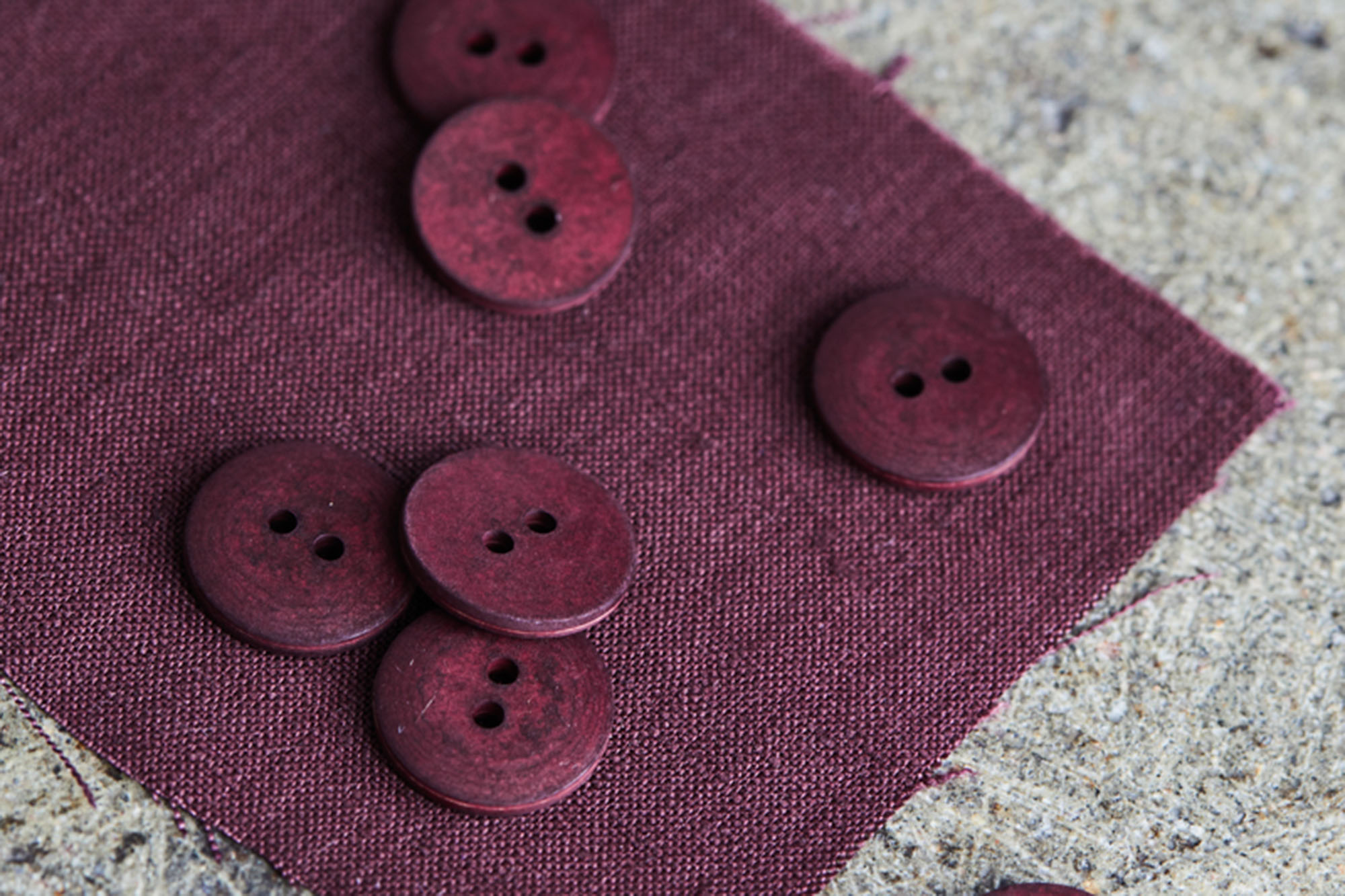 Knopf • Curb Cotton Button • mind the MAKER • 18 mm • grape