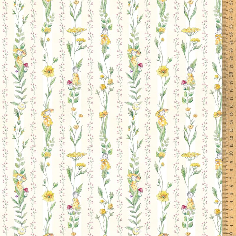 acufactum • Baumwollstoff • Blumenkinder & Ranken • Carola Gutwill