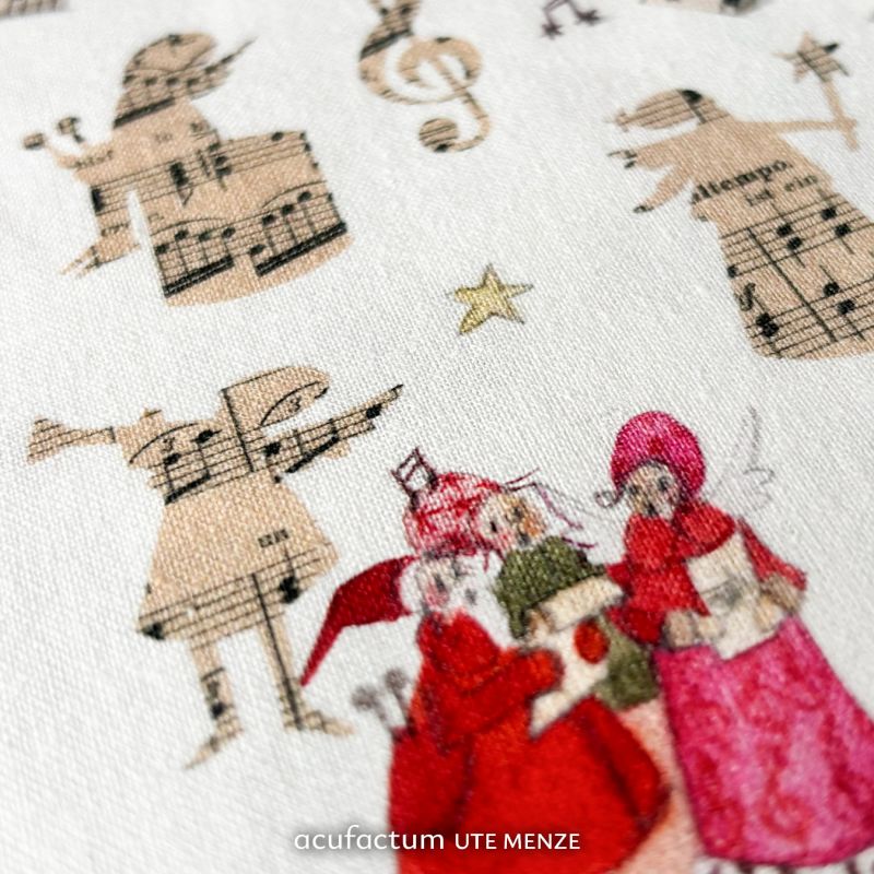 acufactum • Baumwollstoff • Weihnachtsmusikanten • Silke Leffler