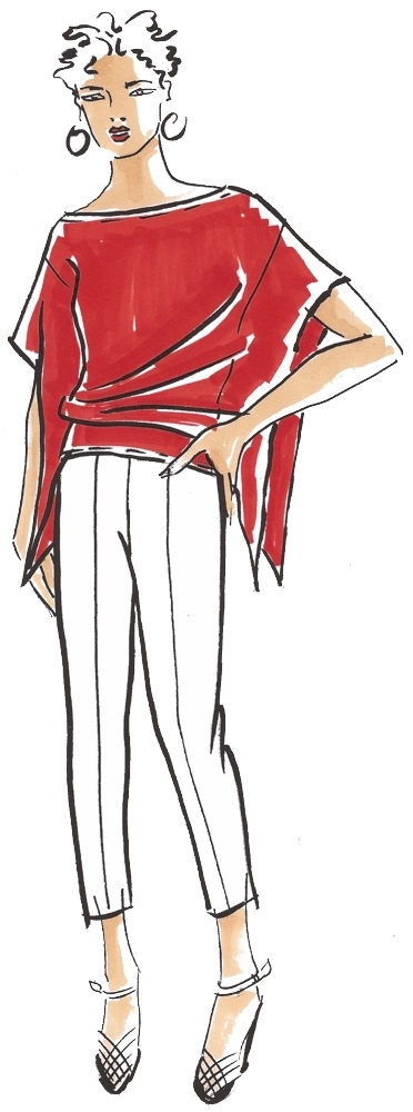 Schmetterlingsshirt Antonia • Papierschnittmuster • Schnittmuster Berlin