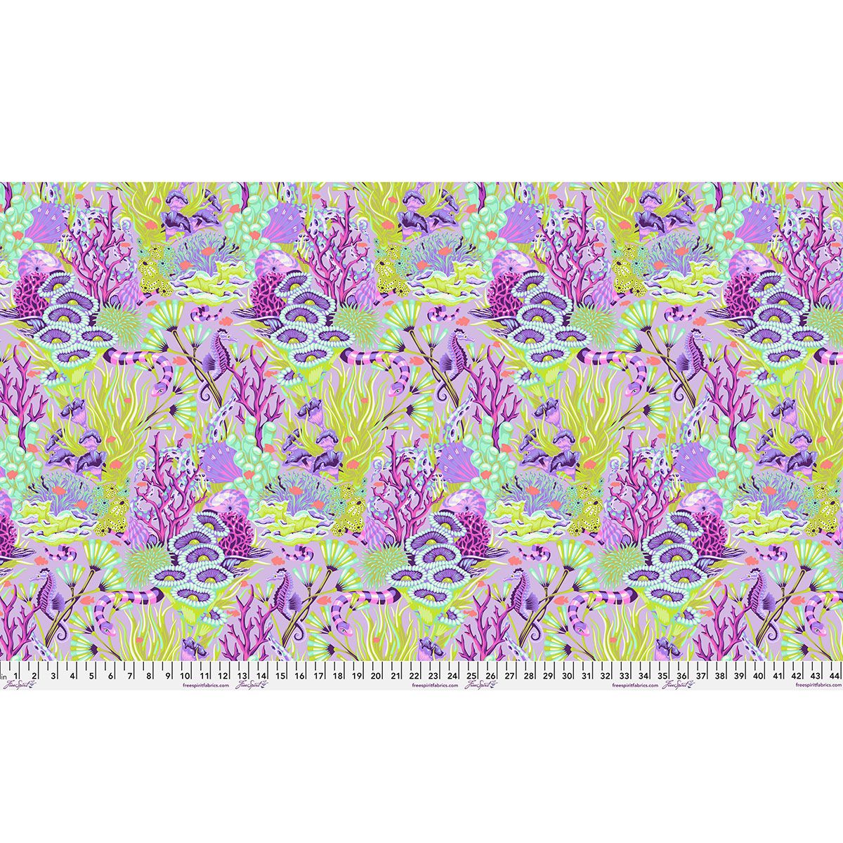 Free Spirit • Tula Pink • Floral Reef • Reef What You Sew • Ultraviolet