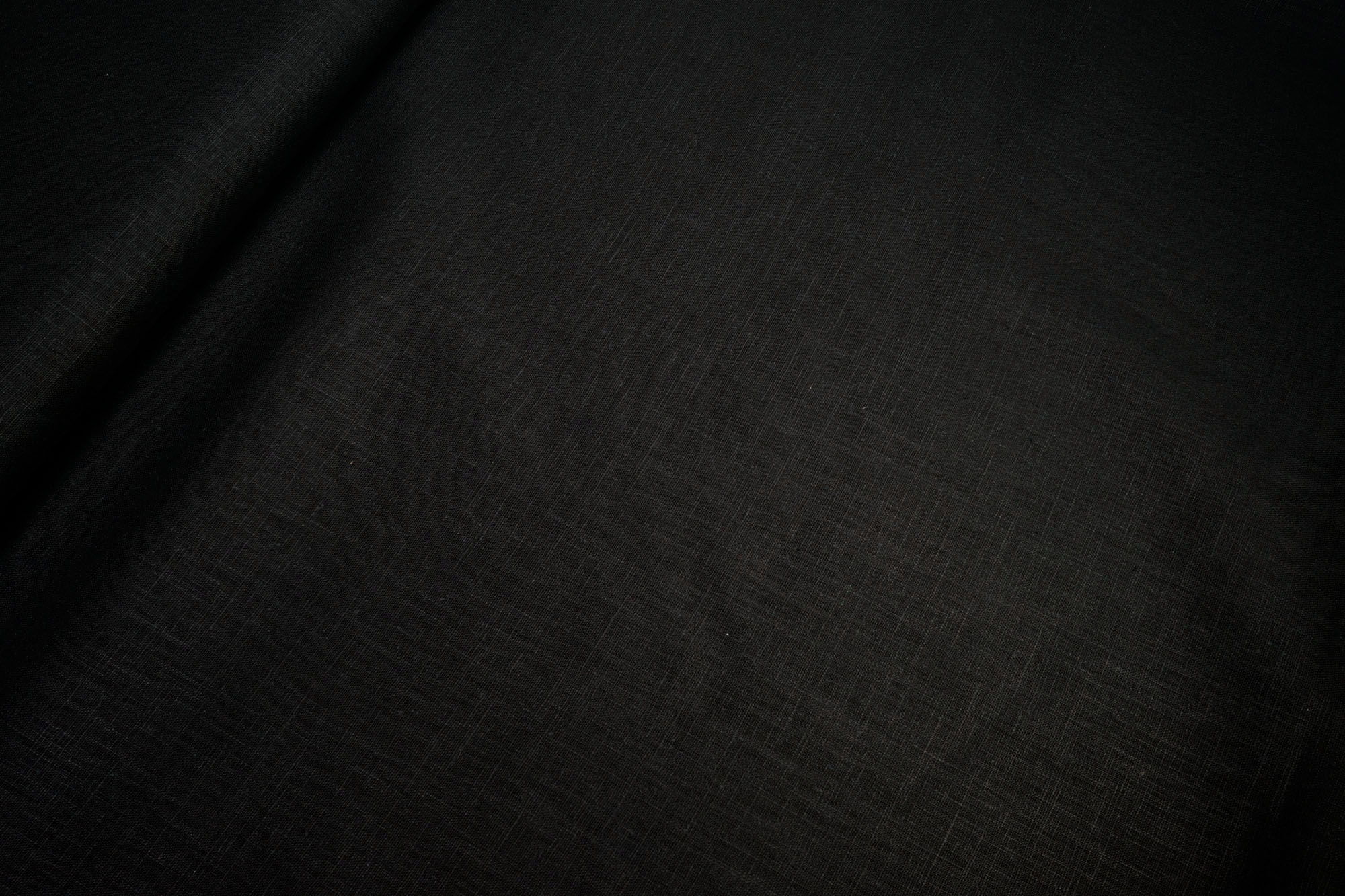 Reines Leinen • uni • schwarz
