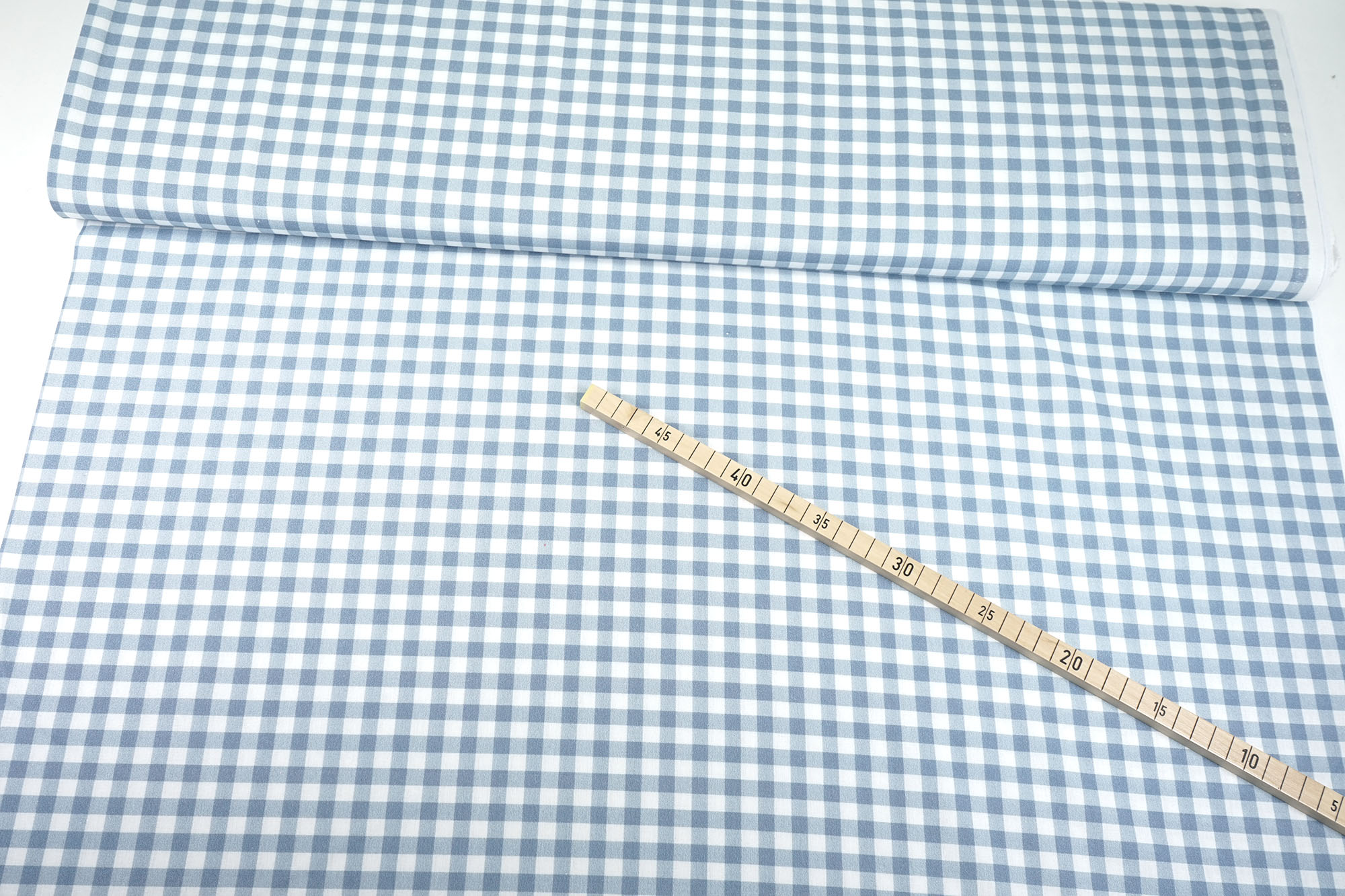 Popeline • Organic • Little Blue Check • Marin y Carbonell