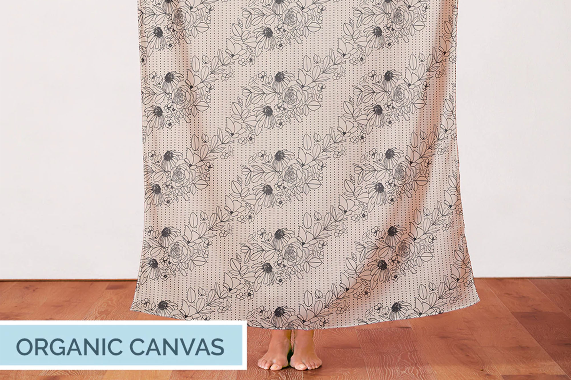 pbs fabrics • Organic Canvas • Geo Florals • Rosa V Design • unbleached