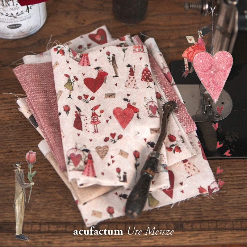 acufactum • Baumwollstoff • Liebe • Silke Leffler