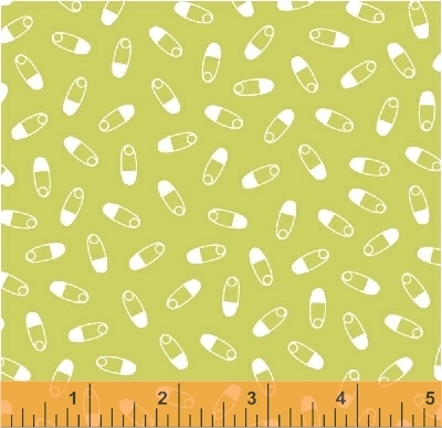 Windham Fabrics • Precious • Pins grün Baumwollstoff