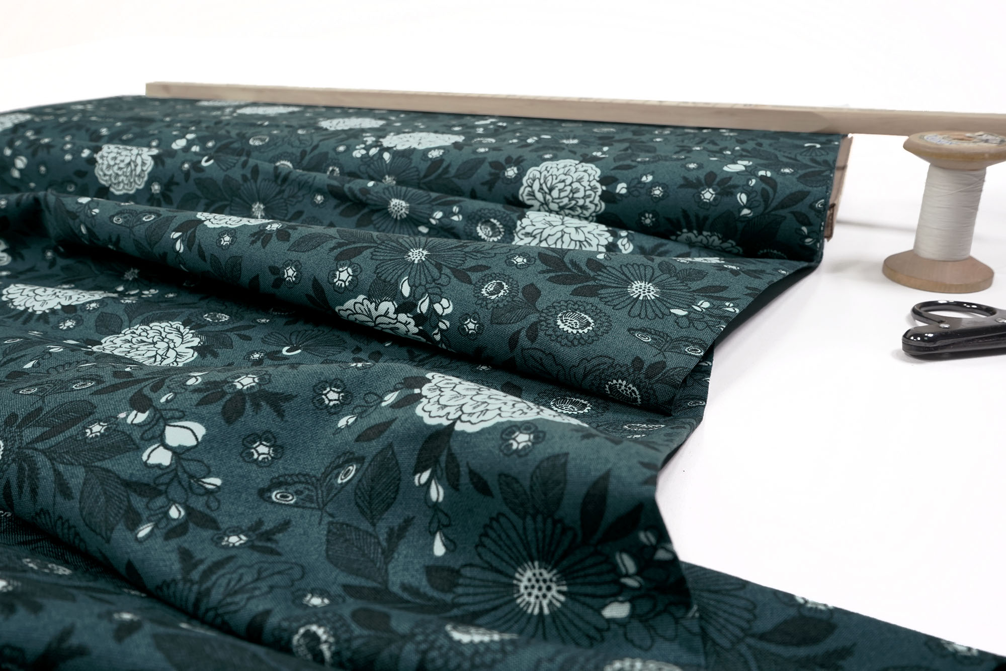 Cotton and Steel Earth Magic Its Cool to Be Kind Blue Note Fabric