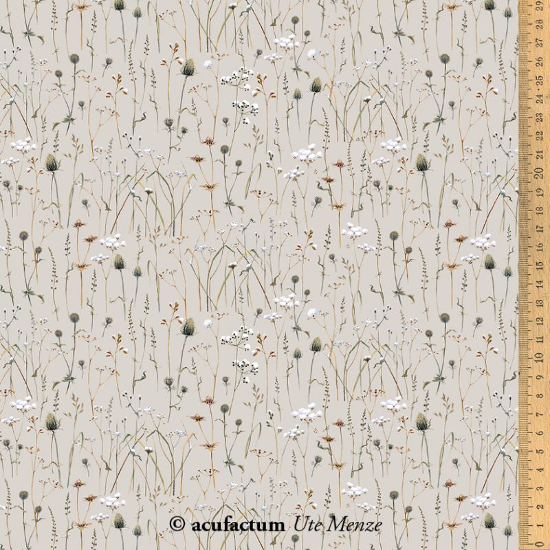 acufactum • Baumwollstoff • Wintergräser • Daniela Drescher