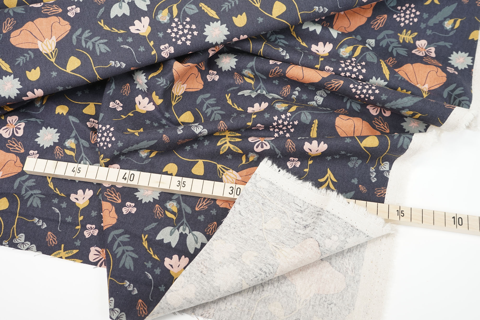 Cotton+Steel • Canvas • Canyon Springs • Canyon Poppy • Ash Cascade