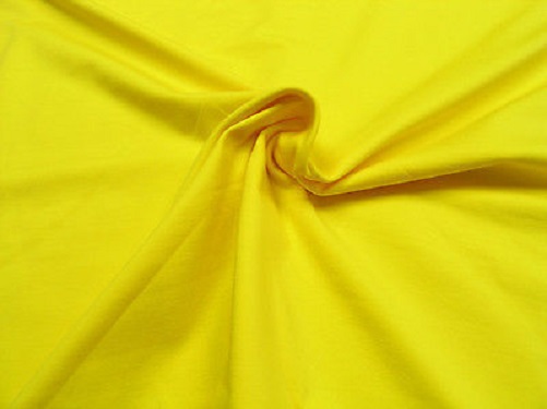 Baumwoll Jersey uni gelb