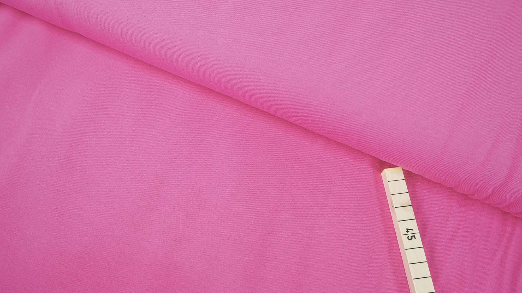 Baumwolljersey • uni • raspberry rose