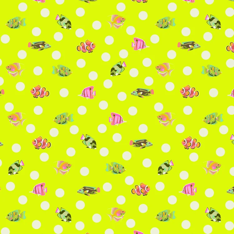 Free Spirit • Tula Pink • Floral Reef • School Crossing • Seagrass