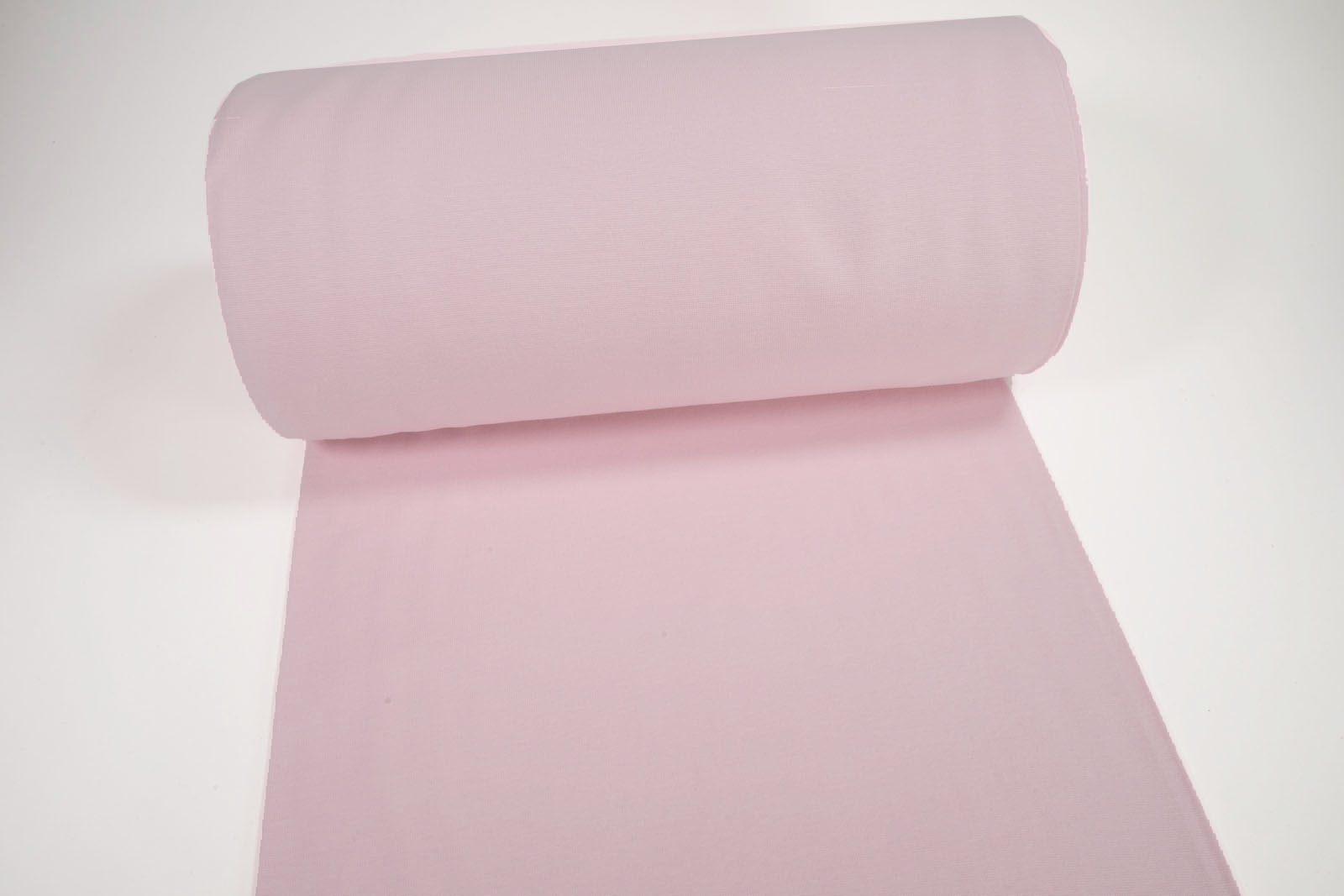 Bündchen glatt uni hell rosa