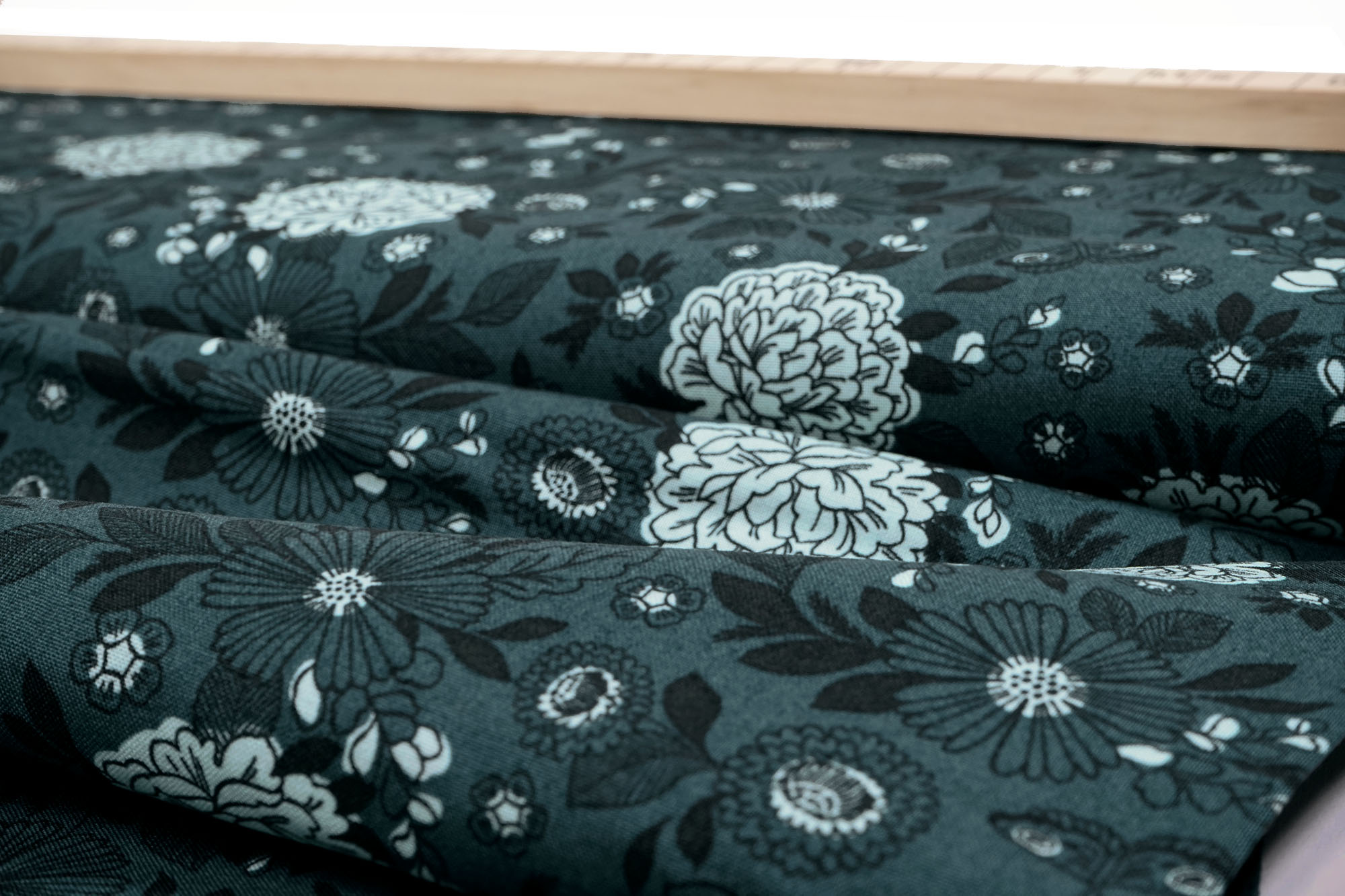 Cotton and Steel Earth Magic Its Cool to Be Kind Blue Note Fabric