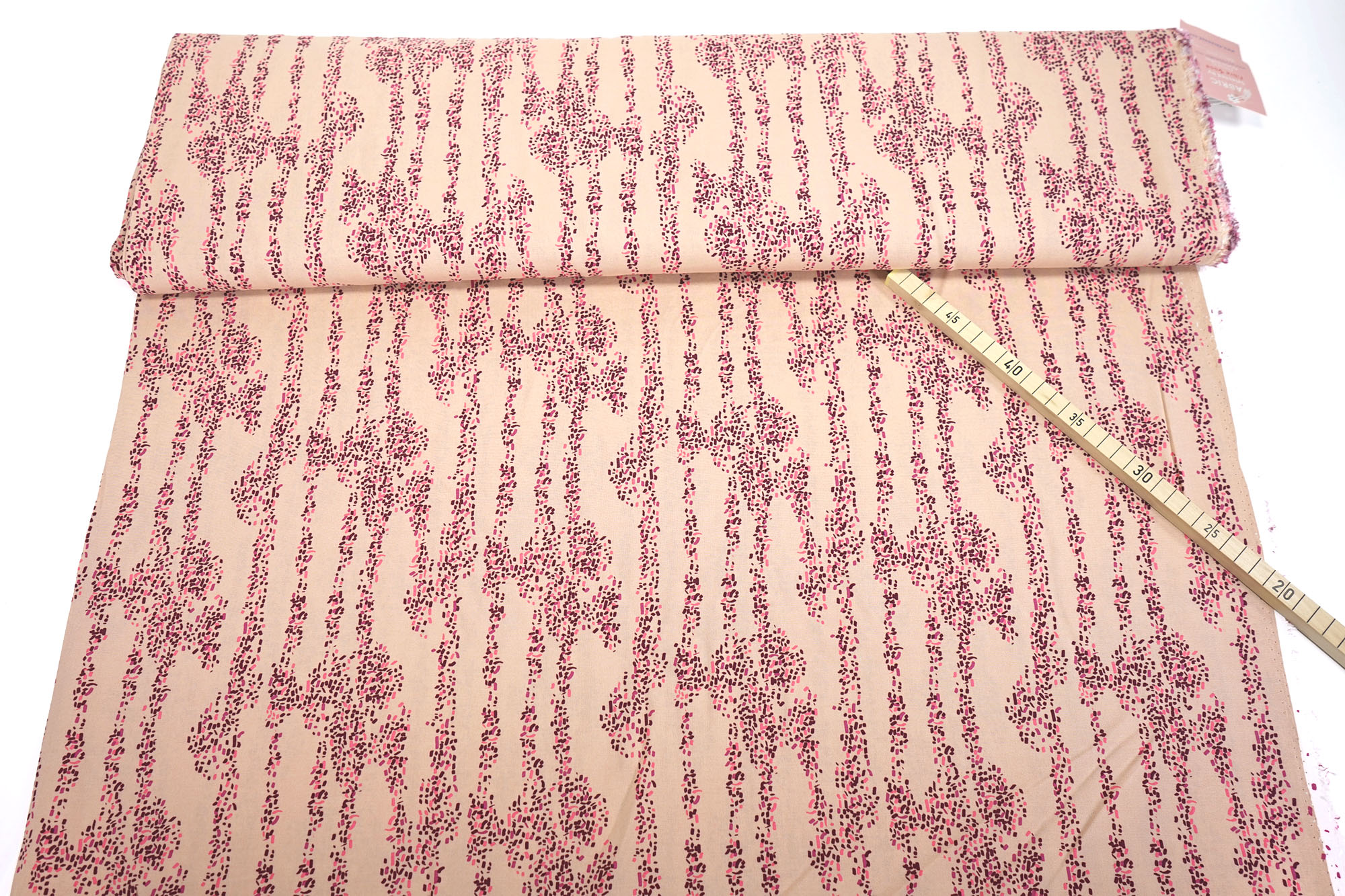 Viskosestoff • Crazy Stripe • Fibre Mood • altrosa