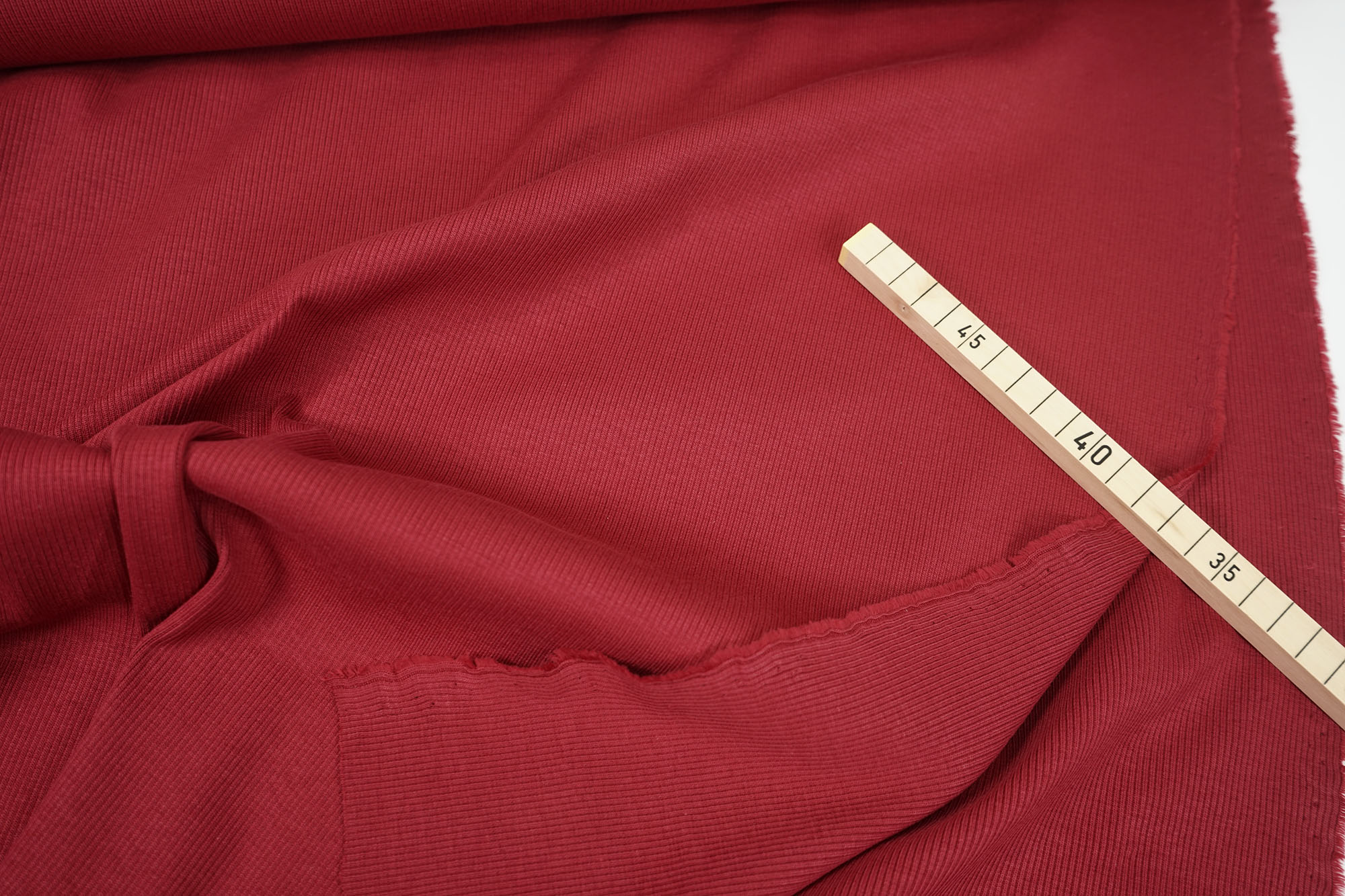 Organic 2 X 1 Ribbing • Bündchen • mind the MAKER • red