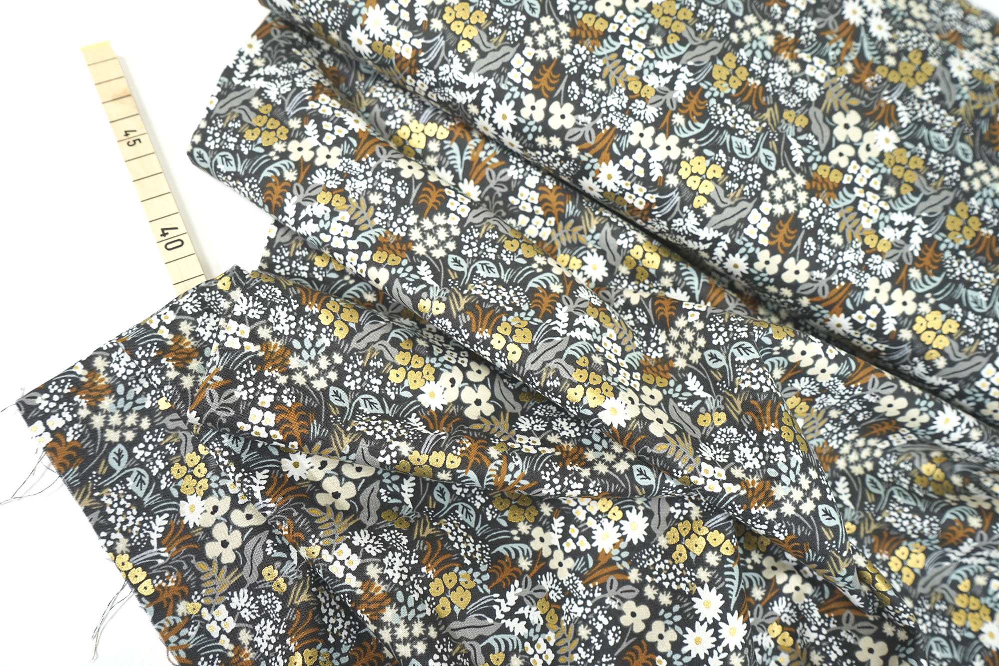 Cotton+Steel • Meadow • Grey Multi Metallic • Rifle Paper Co.
