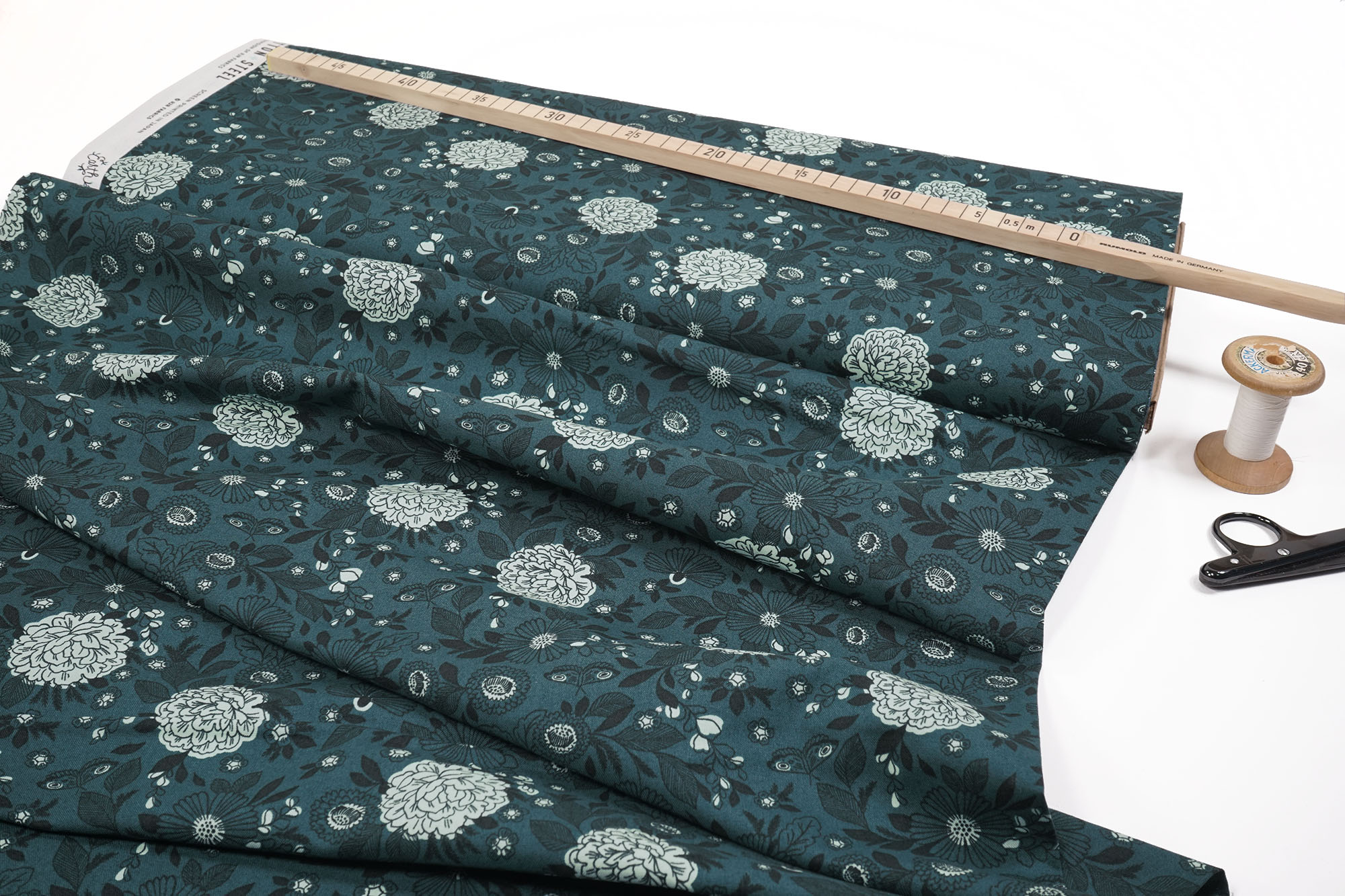 Cotton and Steel Earth Magic Its Cool to Be Kind Blue Note Fabric