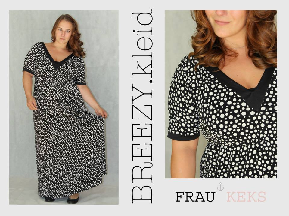 78 BREEZY.kleid,Papierschnitt,Leni Pepunkt,Frau mit langem Kleid