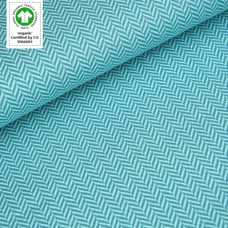 Stoffonkel • Bio-Jacquard • Fischgrät • everglade (GOTS)