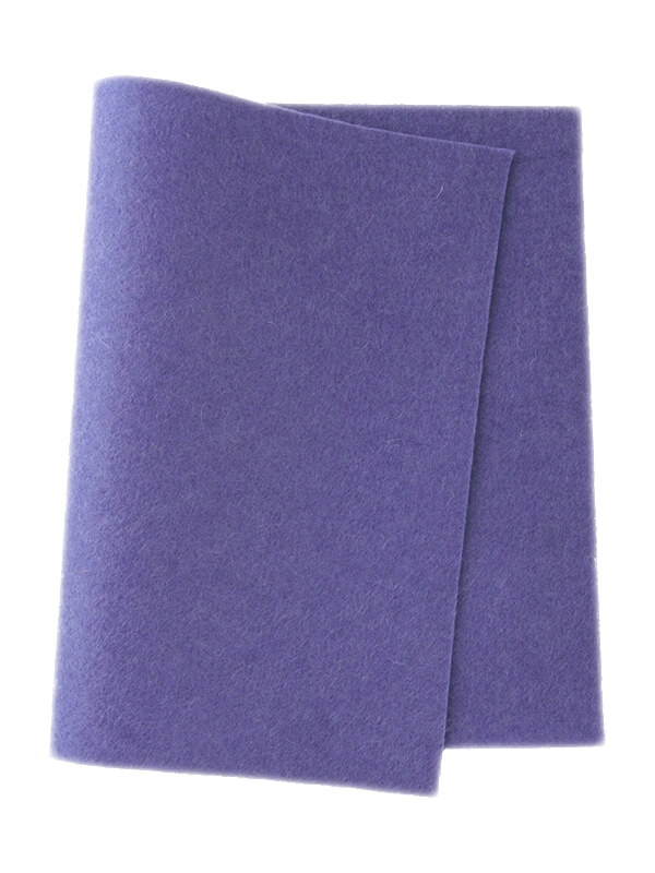 Wollfilz hellblau-lila • 100 % reine Wolle