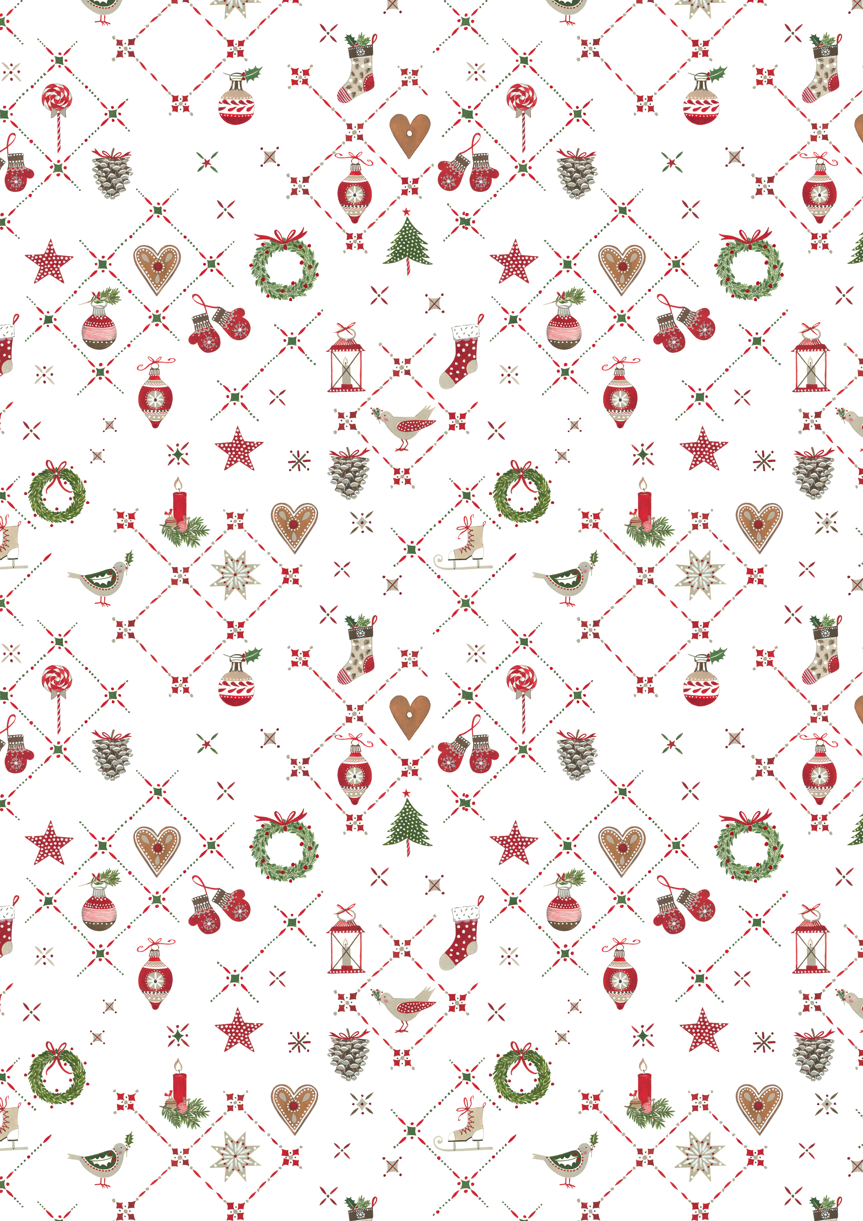 acufactum • Baumwollstoff • Weihnachtsornamente • Kerstin Heß