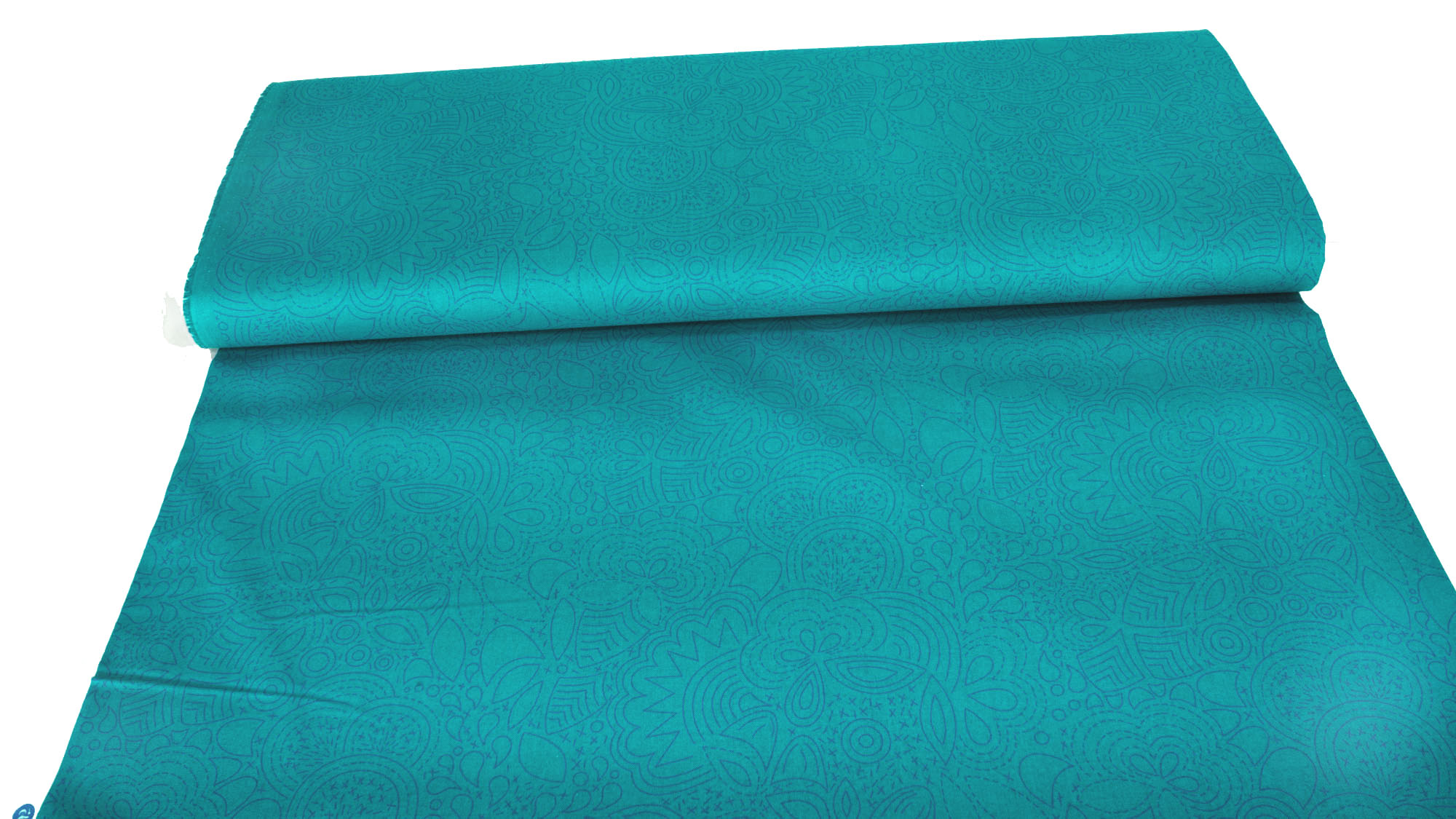 Andover Sunprints Stiched Peacock 2/8450B by Alison Glass
