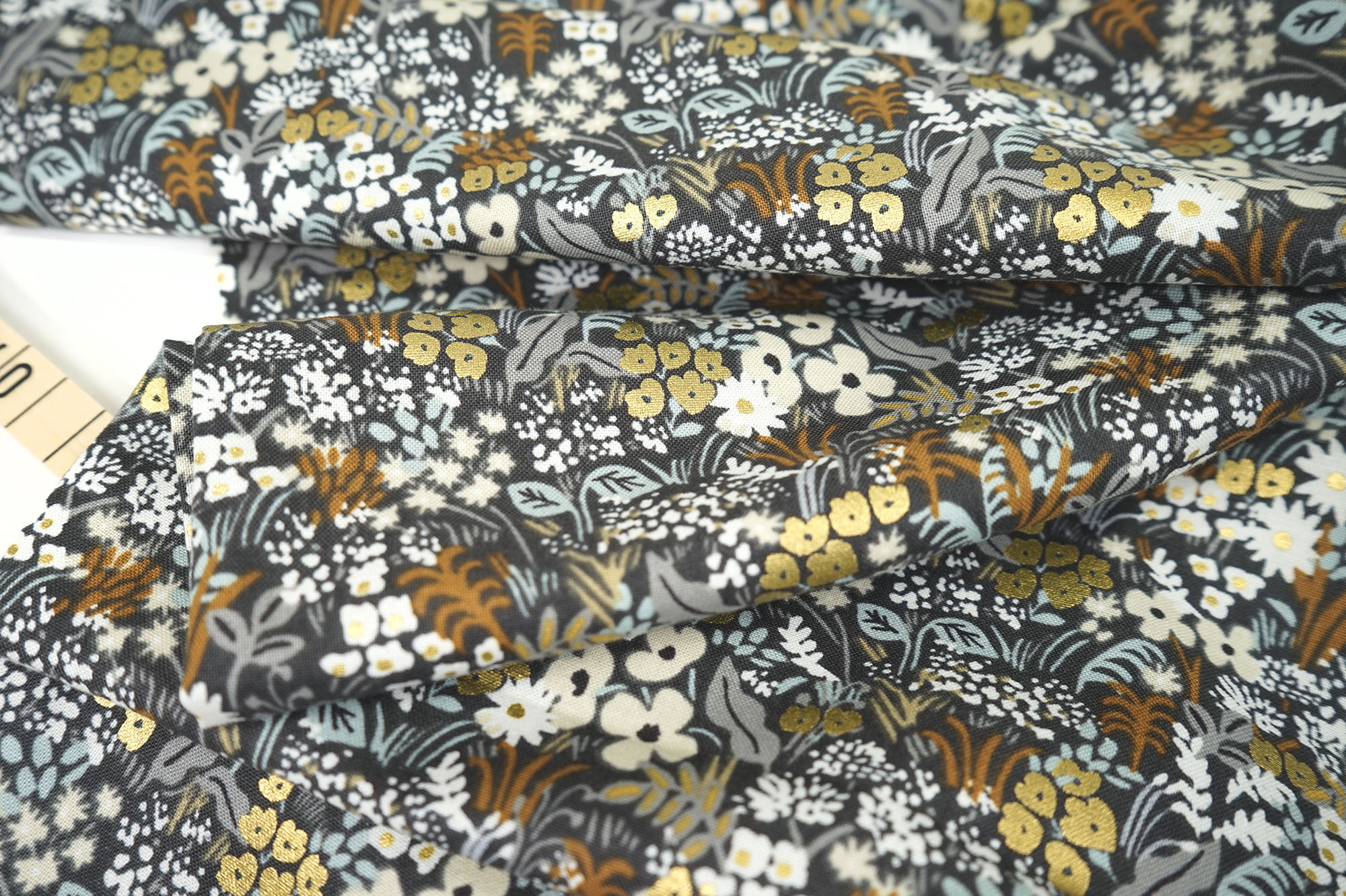 Cotton+Steel • Meadow • Grey Multi Metallic • Rifle Paper Co.