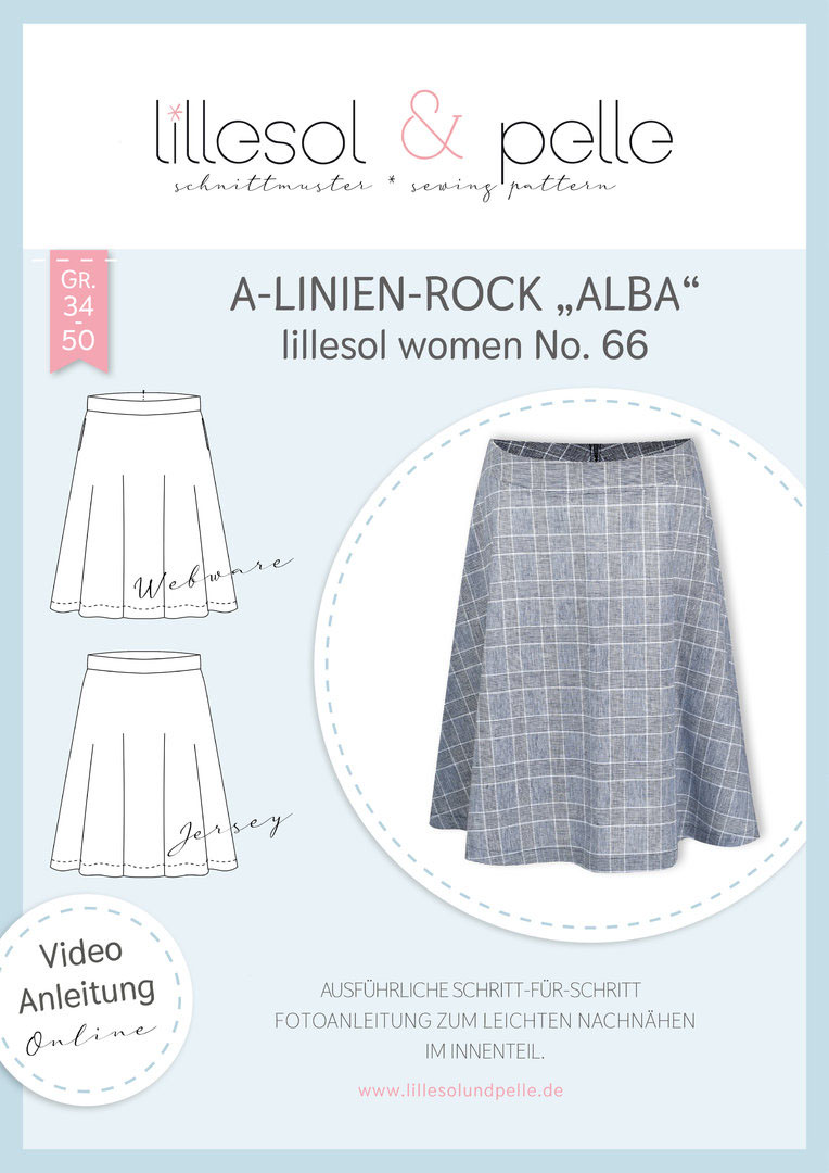 A-Linien-Rock Alba • women No.66 • Papierschnitt • lillesol & pelle