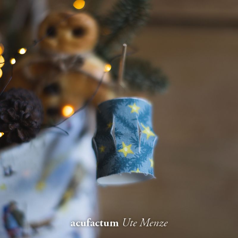 acufactum • Baumwollstoff • Sterne und Tanne • Daniela Drescher