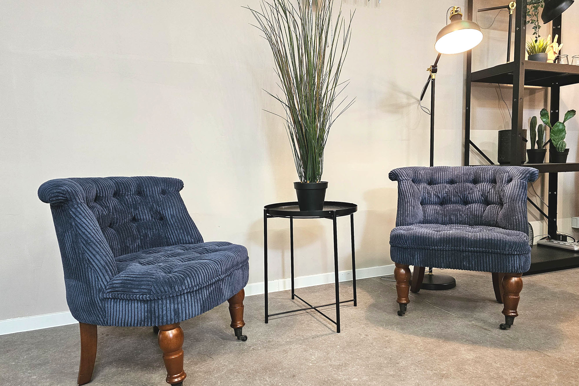 Breitcord • Cord Samt • Wanja • rauchblau