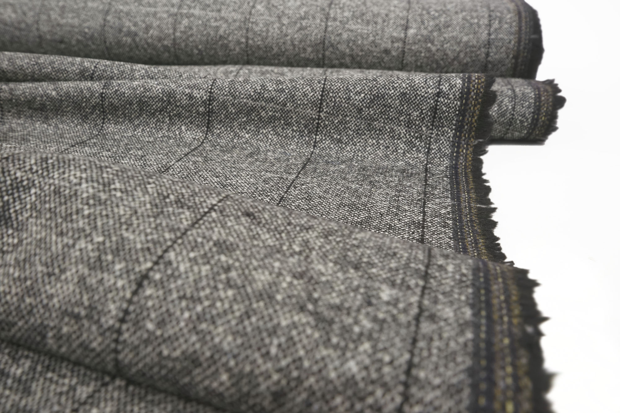 Tweed Alessio grau made in Italy