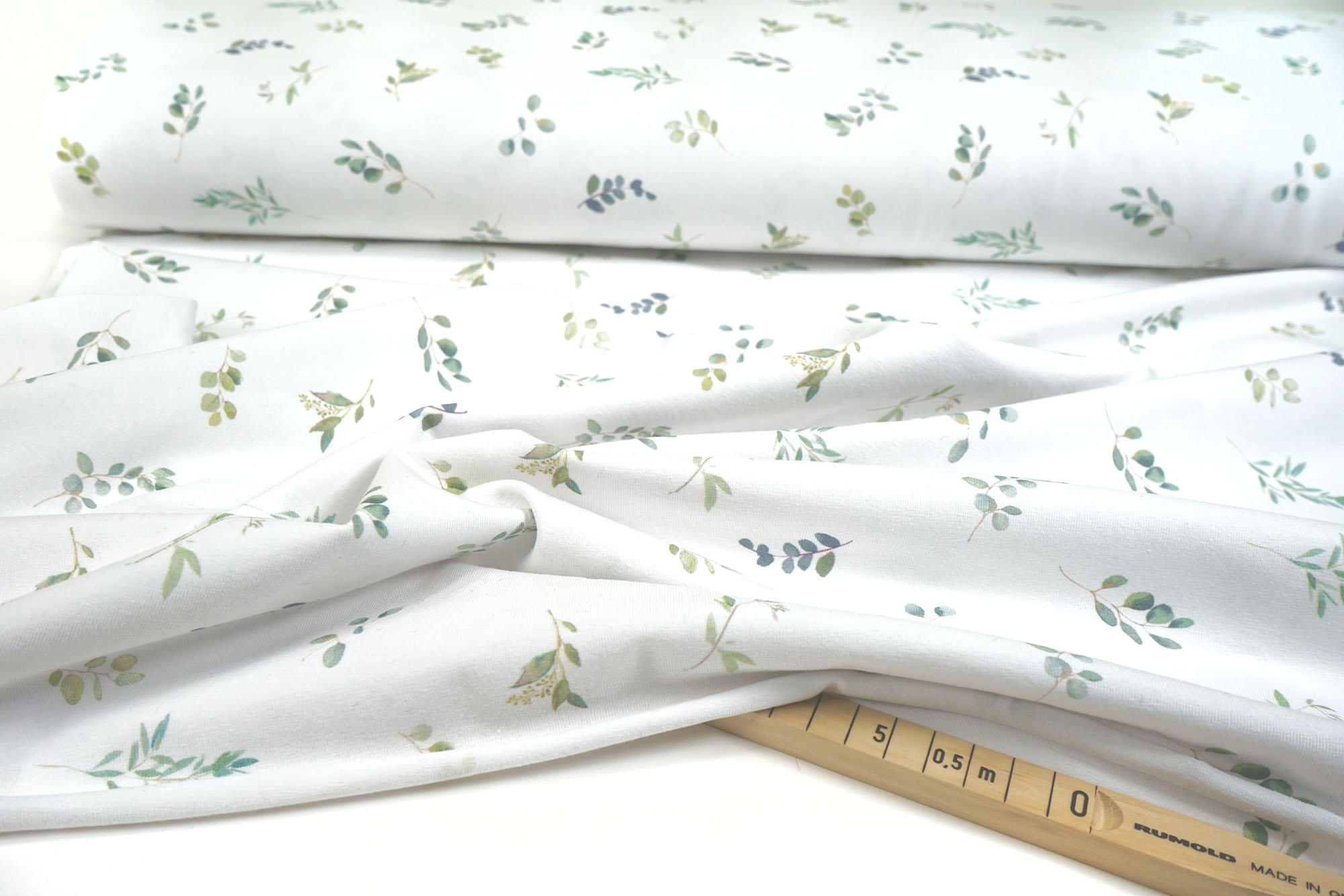 Baumwolljersey • Eucalyptus • weiß