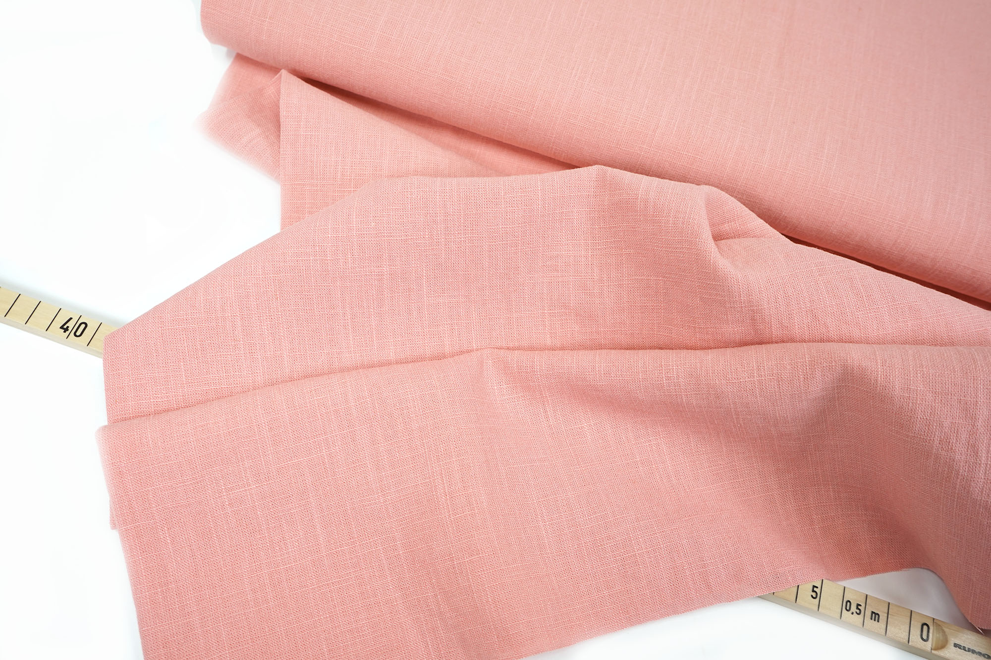 Reines Leinen • Damiel • apricot • uni • vorgewaschen