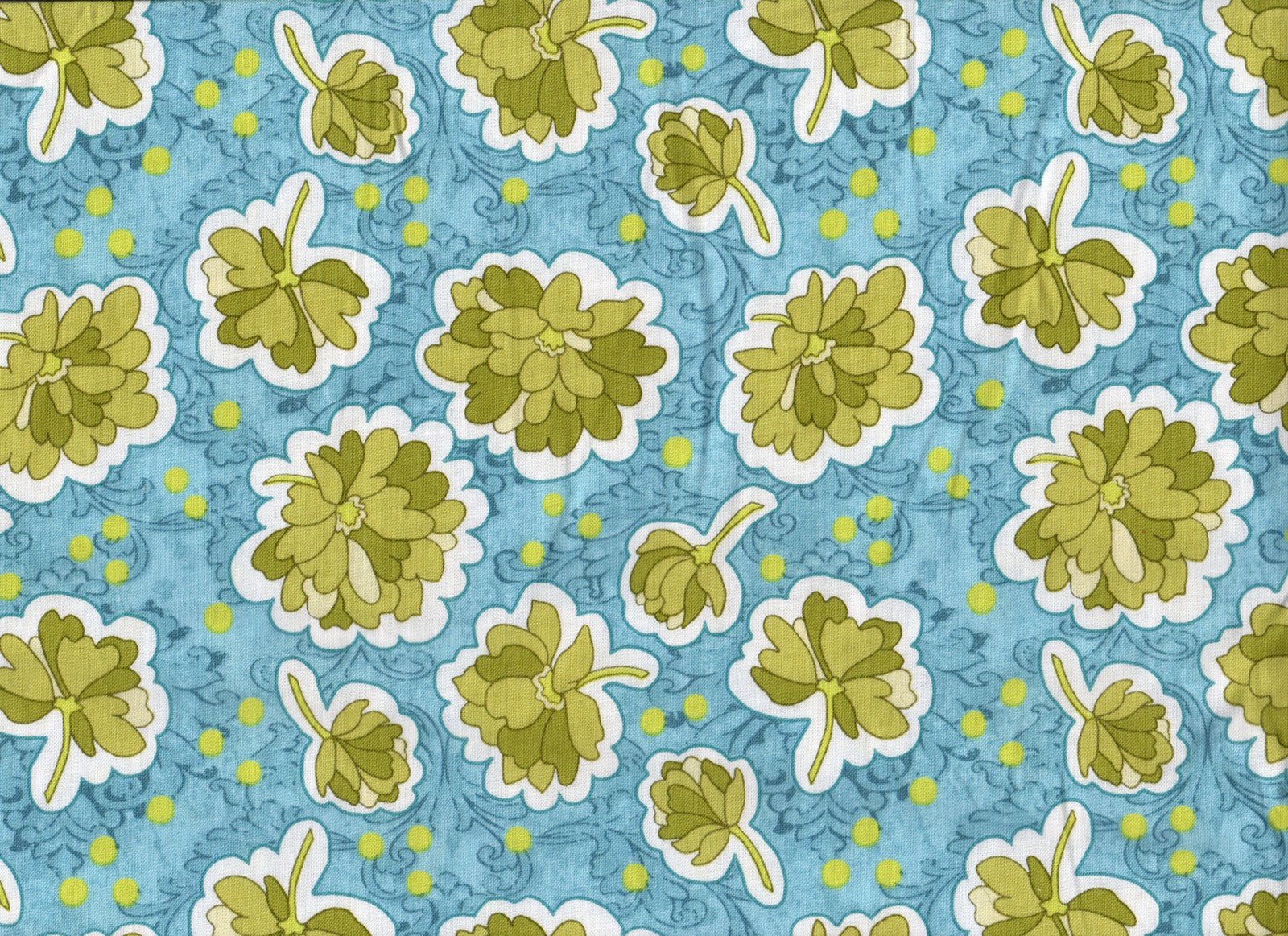 Riley Blake • Bohemian Festival • Floral in Blue • Baumwollstoff