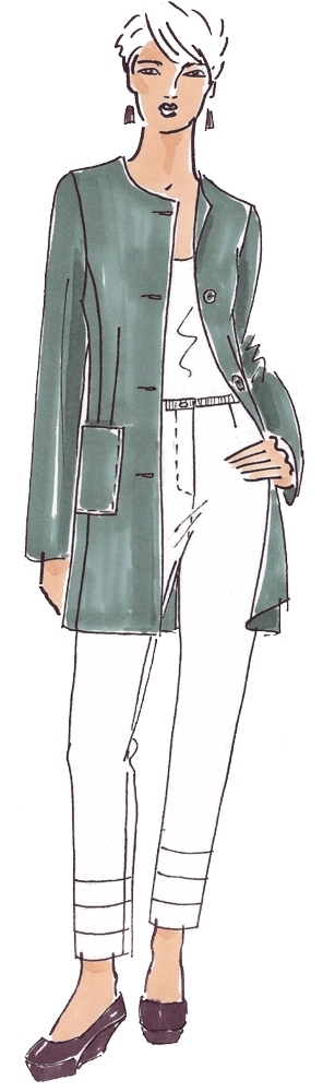 Kurzmantel Ebony • Damen • Papierschnittmuster