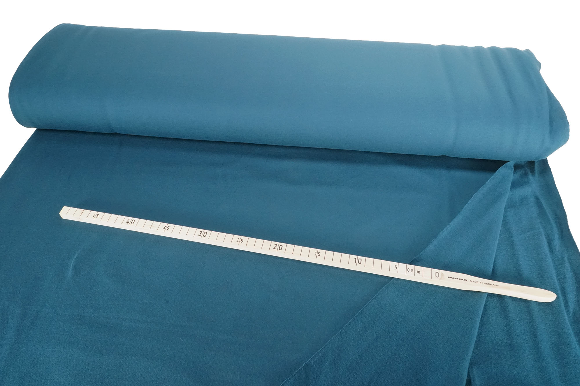 Baumwoll French Terry • uni • admiralblau • aufgeraut