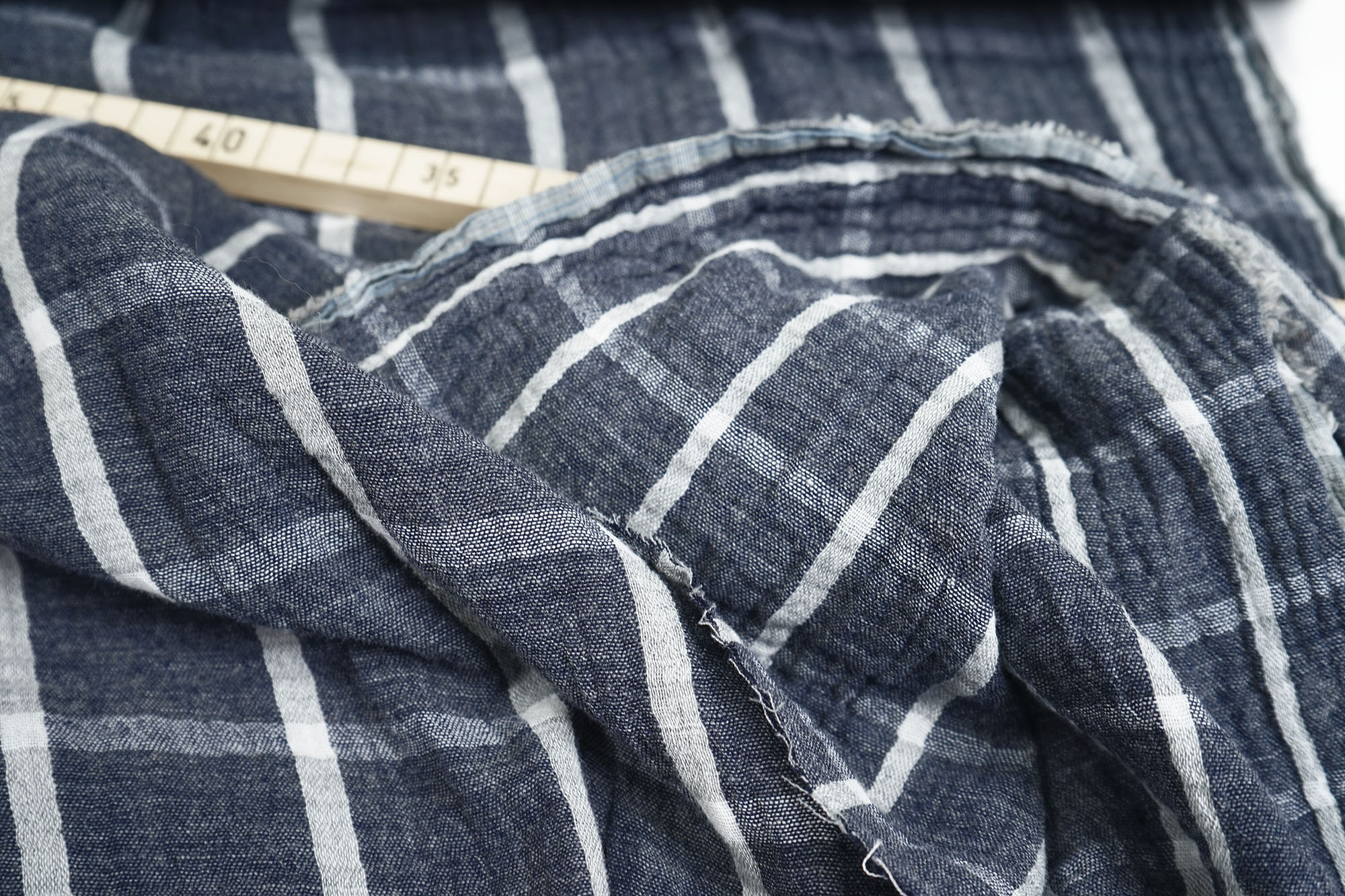 Musselin • Double Gauze • Double Sided Check • navy